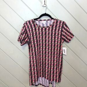 Kids 14 pink black yellow cozy t